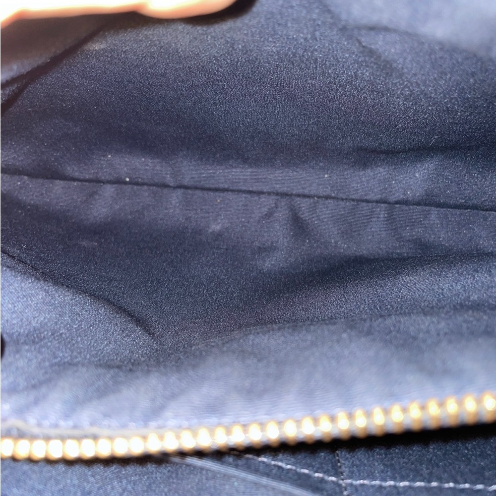 Coach Margot Carryall 27 Navy Blue Pebbled Leather Rivet Studded Tote - Picture 4 of 10